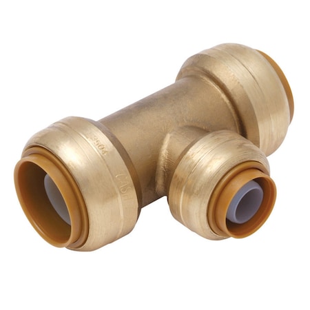 Sharkbite SharkBite 1 in. Push X 1 in. D Push Brass Reducing Tee U416LFA